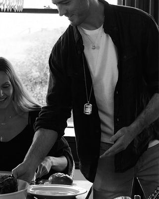 COVENANT PROMISE<br>Diamond & Sterling<br>Dog Tag with<br>Sterling Chain