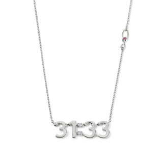 COVENANT PROMISE<br>Diamond Colon Sterling<br>Name Place Necklace