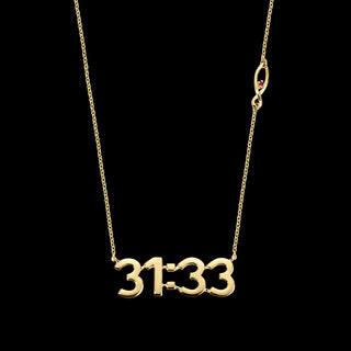COVENANT PROMISE<br>Solid 14Kt<br>Name Plate  Necklace
