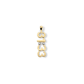 COVENANT PROMISE<br>Diamond Colon 14Kt<br>Vertical Name Plate Pendant