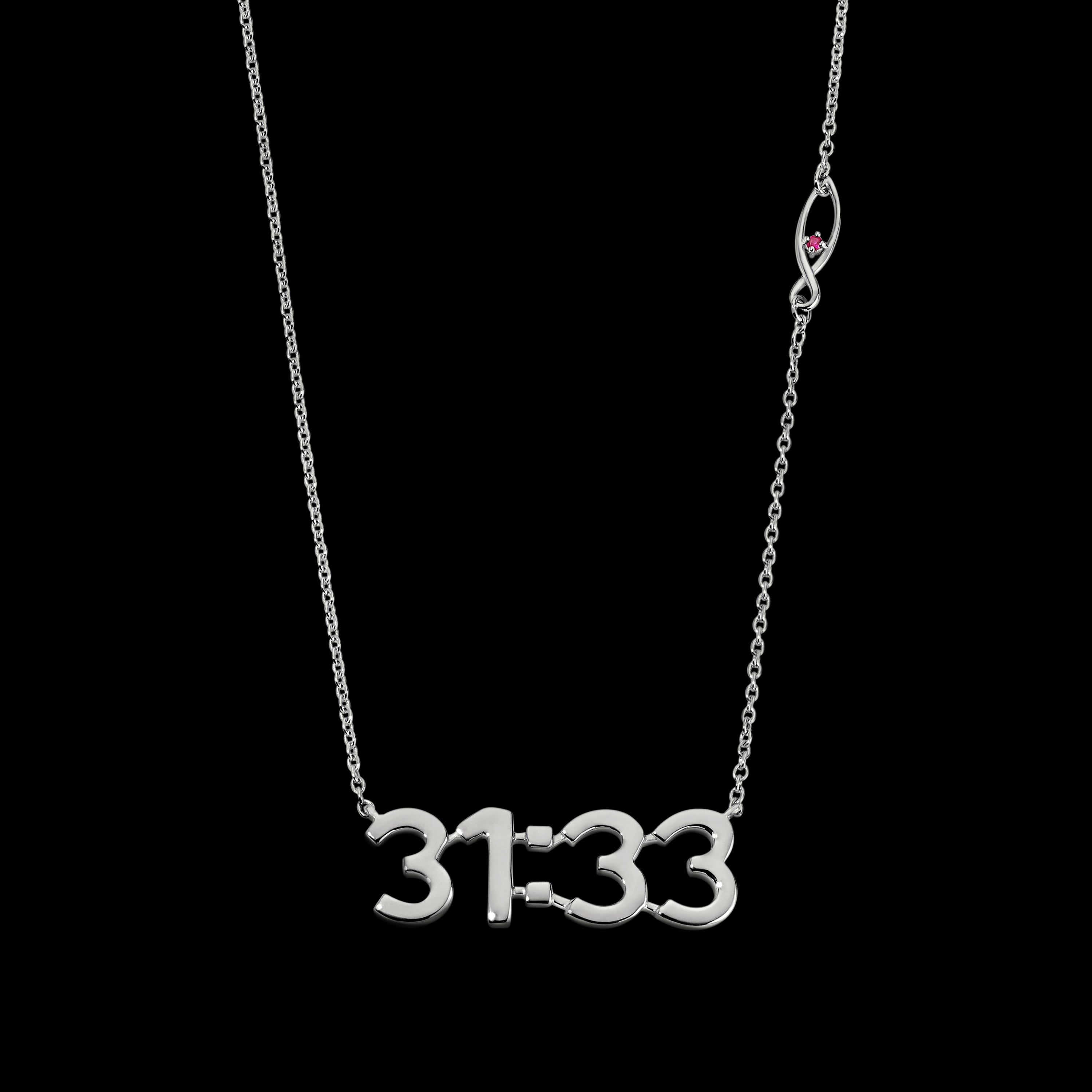 Covenant Promise Sterling Silver Numbers Necklace
