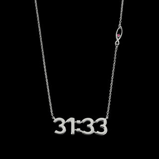 COVENANT PROMISE<br>Solid Sterling<br>Name Plate Necklace