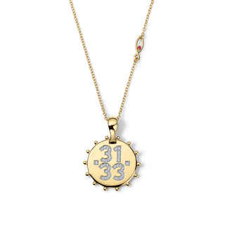 COVENANT PROMISE<br>I AM HIS<br>Diamond and 14Kt Reversible Pendent<br>with 14Kt Chain